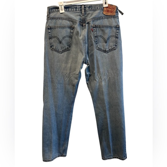 Levi's Men's Blue Jeans 505 regular fit - Picture 4 of 9